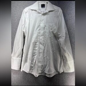 Elegant White Men's Dress Shirt